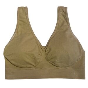 Genie Bra‎ Women's Beige Seamless Comfort Bra, Size Medium